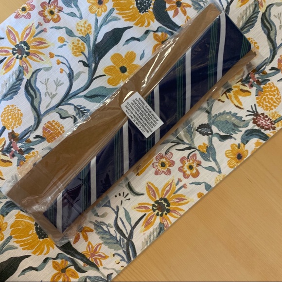 New! Navy, White & Green Stripe Necktie from Chaps - Picture 4 of 8